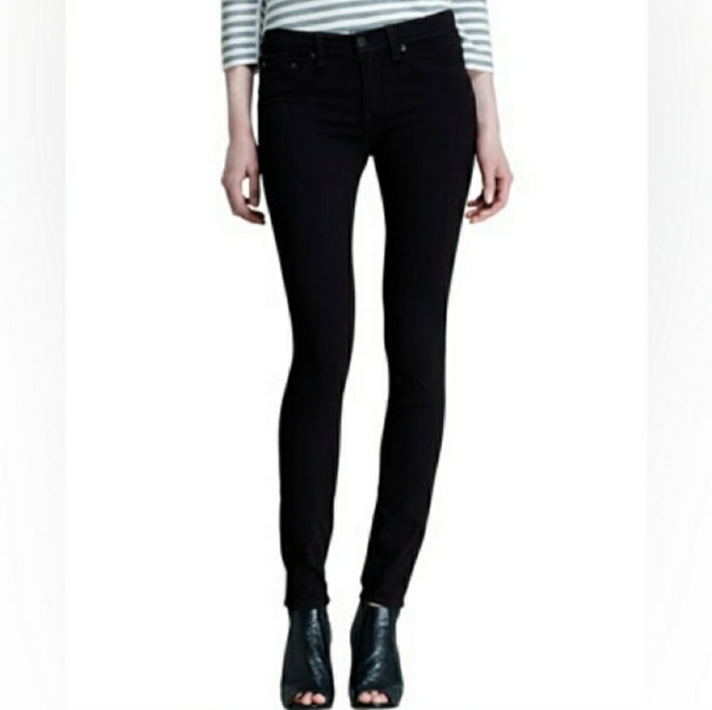 RAG & BONE/JEANS The Legging Jeans Black PlushEUC!